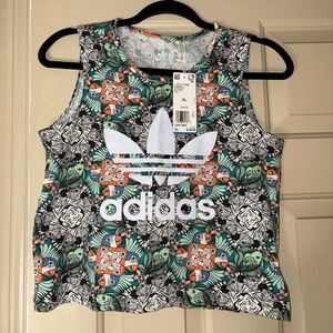 NWT ADIDAS ZOO PRINT TOP